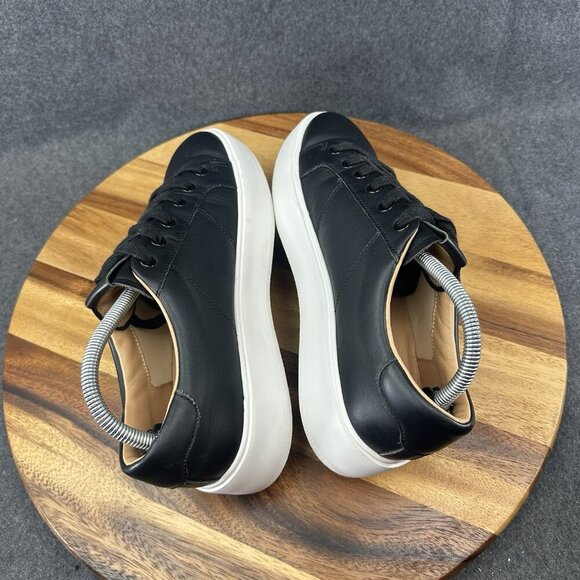 Greats Brooklyn Womens 40 10 The Royale Sneakers Shoes Black Leather Casual - Picture 8 of 11